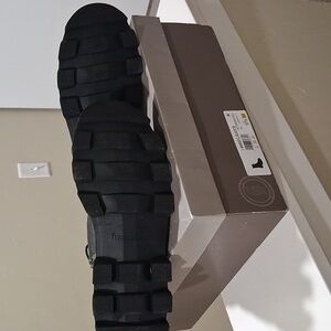 Franco Sarto Black Combat Boots